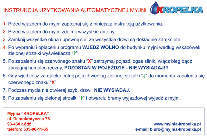 Instrukcja Obsługi Kropelka
